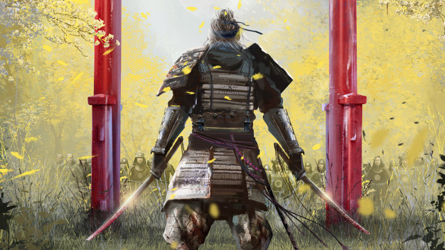 Armor samurai field swords outdoors free wallpaper - medium preview image
