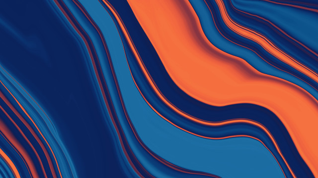 Blue orange waves curves red free wallpaper - medium preview image