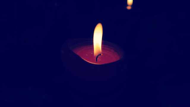 Lit candle gothic art night free wallpaper - medium preview image