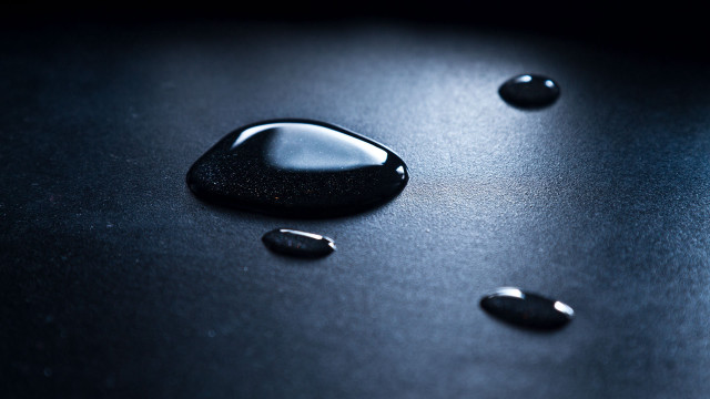 Black water drops planet galaxy free wallpaper - medium preview image