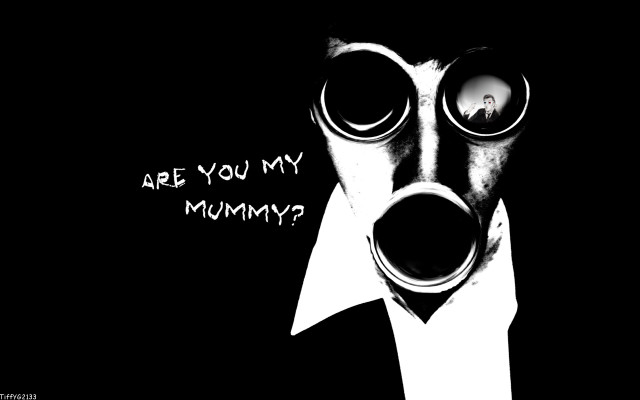Gas mask shock art planet free wallpaper - medium preview image