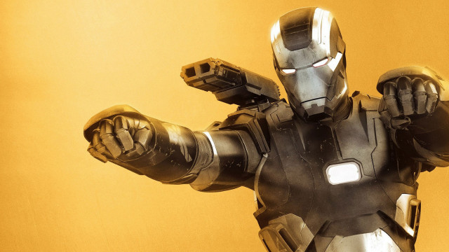 Man suit outstretched glowing robot free wallpaper - medium preview image