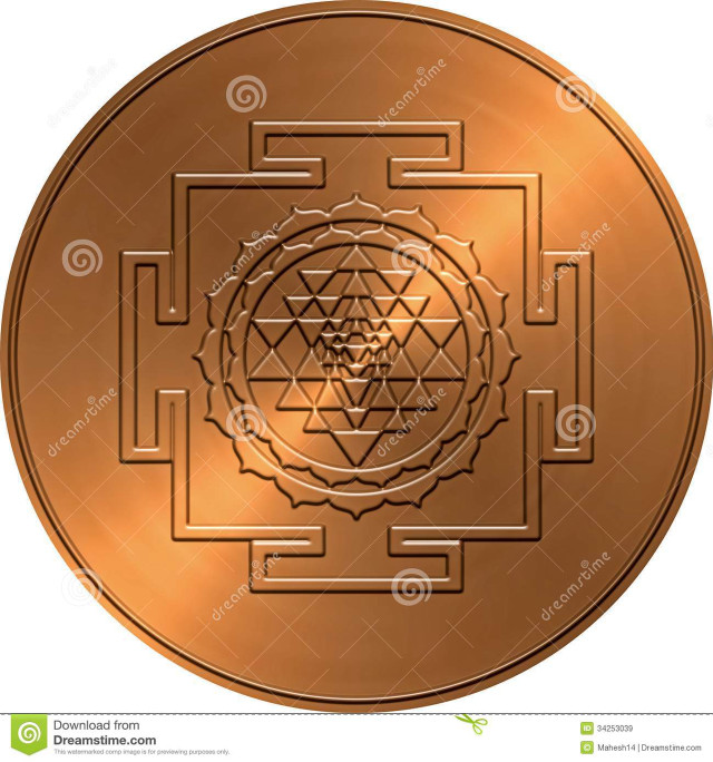 Gold coin flower of life free wallpaper - medium preview image