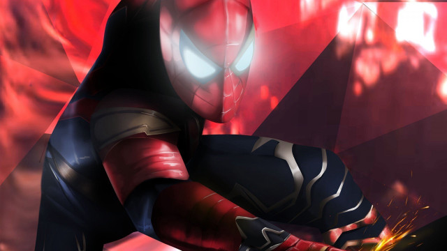 Man black suit fire extinguisher free wallpaper - medium preview image
