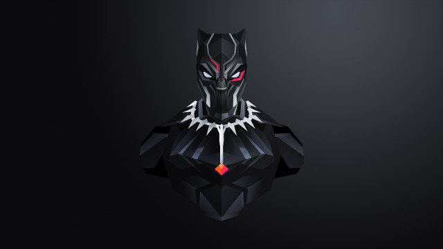 Black panther red eyes red free wallpaper - medium preview image