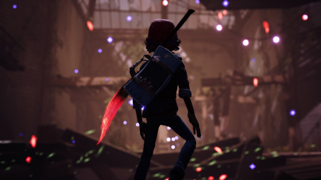 Man baseball bat confetti city free wallpaper - medium preview image