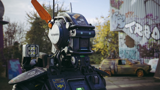 Robot camera back car graffiti free wallpaper - medium preview image