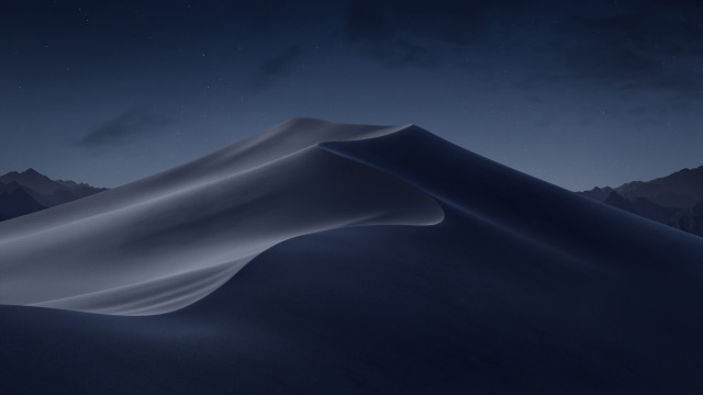 Mountain sky moon clouds stars free wallpaper - medium preview image