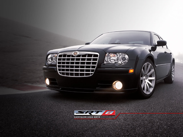 Black car driving fog road free wallpaper for desktop - medium preview image