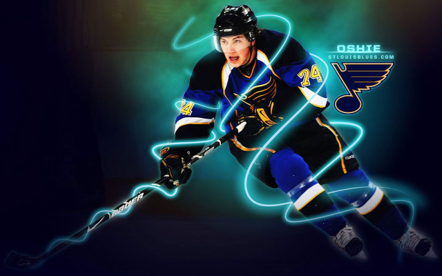 Hockey player neon light ossie free wallpaper - medium preview image
