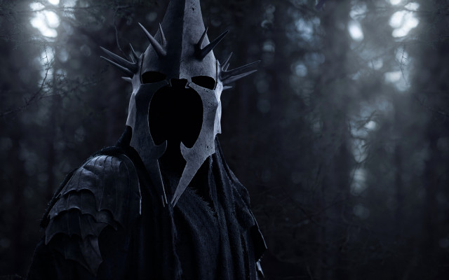 Man black crown knife forest free wallpaper - medium preview image