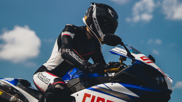 Motorcycle helmet outdoors cloudy sky free wallpaper - medium preview image