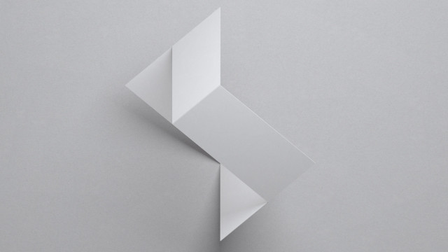 White abstract shape angular greyscale free wallpaper - medium preview image