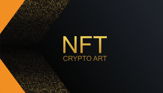 Nft crypt art gold arrow free wallpaper - medium preview image