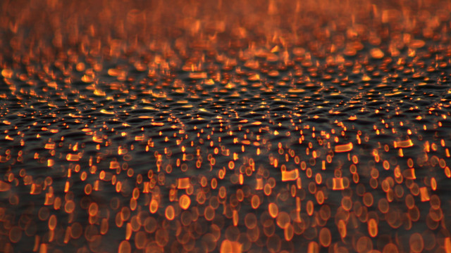 Water drops autumn fire embers free wallpaper - medium preview image