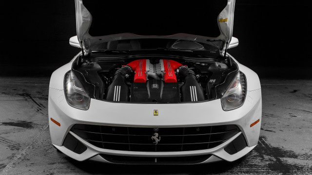 White sports car red engine free wallpaper - medium preview image