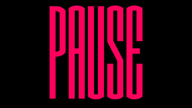 Pink black pause logo kitsch free wallpaper - medium preview image
