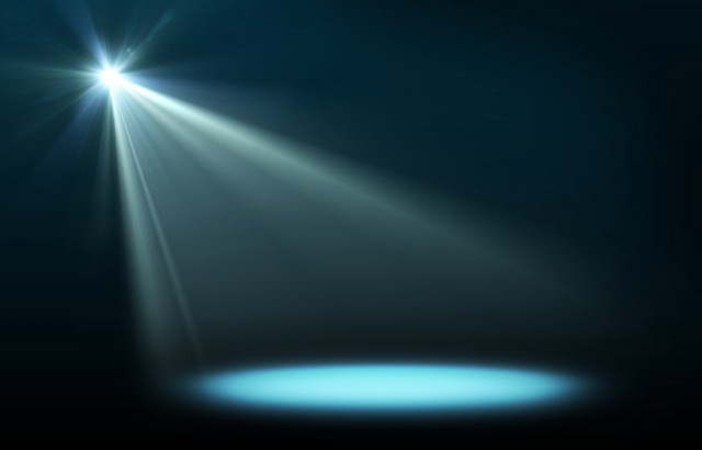 Spotlight dark background middle image free wallpaper - medium preview image