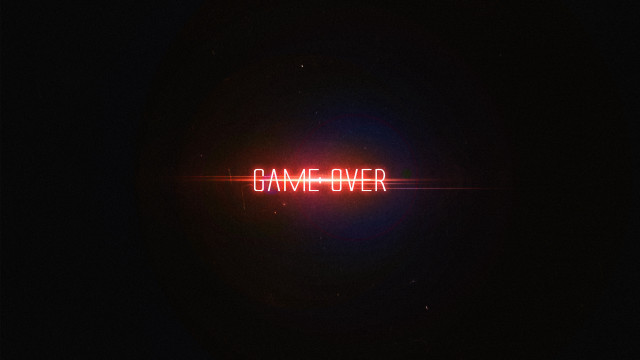 Game over neon sign red free wallpaper - medium preview image