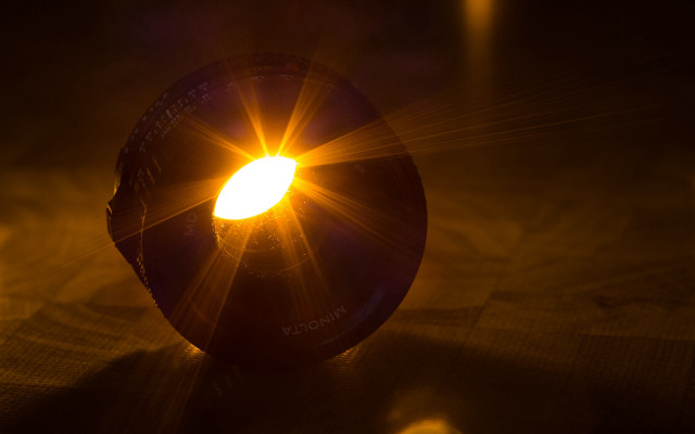 Small light tabletop yellow flare free wallpaper - medium preview image