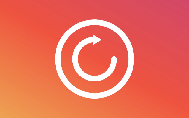 White arrow circle pink orange free wallpaper - medium preview image