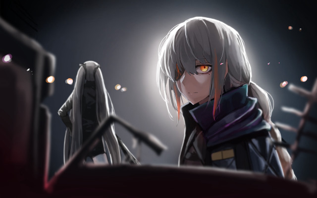 Blonde man scar eyepatch scifi free wallpaper - medium preview image