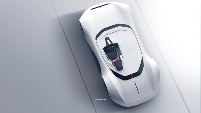 White car topview red light free wallpaper - medium preview image