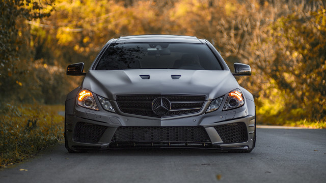 Mercedes benz autumn leaves fire free wallpaper - medium preview image
