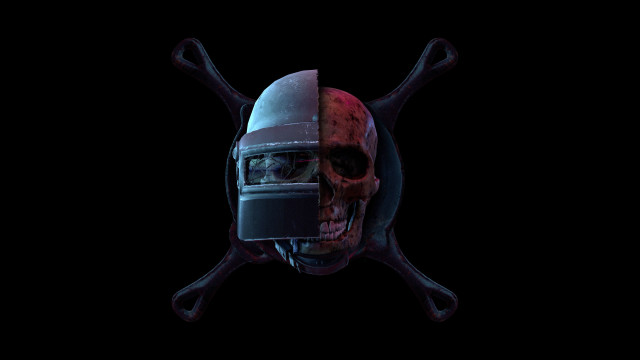 Skull helmet crossed arms visor free wallpaper - medium preview image
