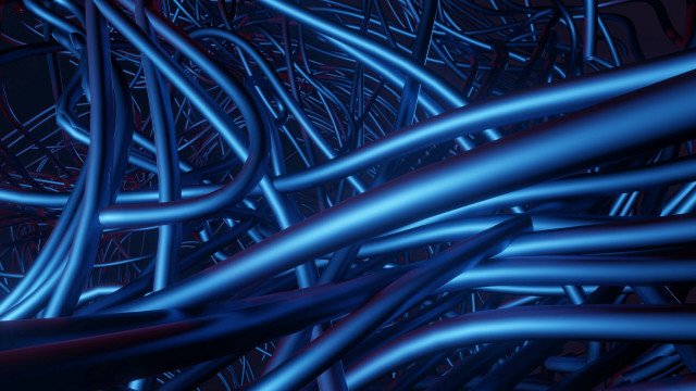 Wires bamboo forest night bridge free wallpaper - medium preview image