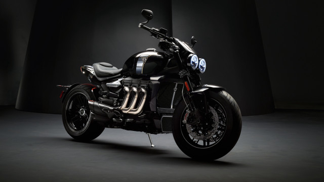 Black motorcycle dark room digital #2 free wallpaper - medium preview image
