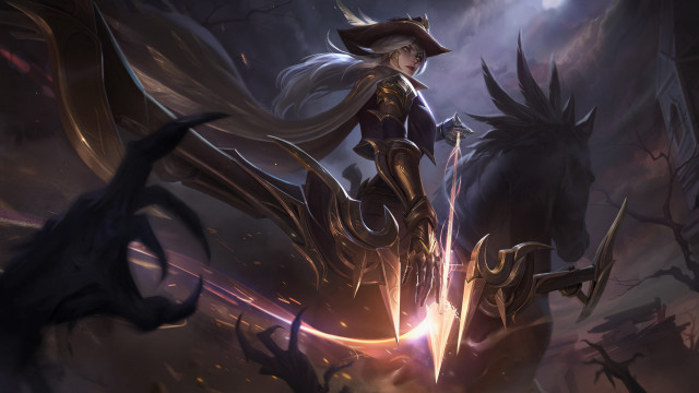 Woman hat coat sword demon free wallpaper - medium preview image