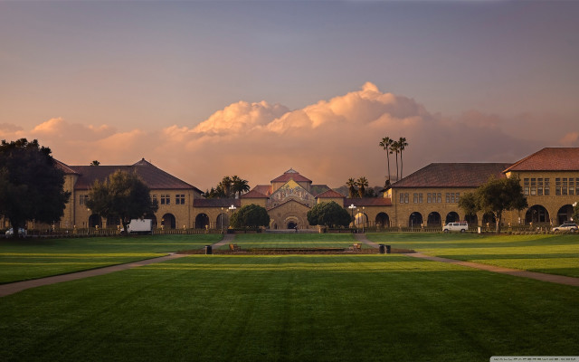 Large building clock tower field #2 free wallpaper - medium preview image