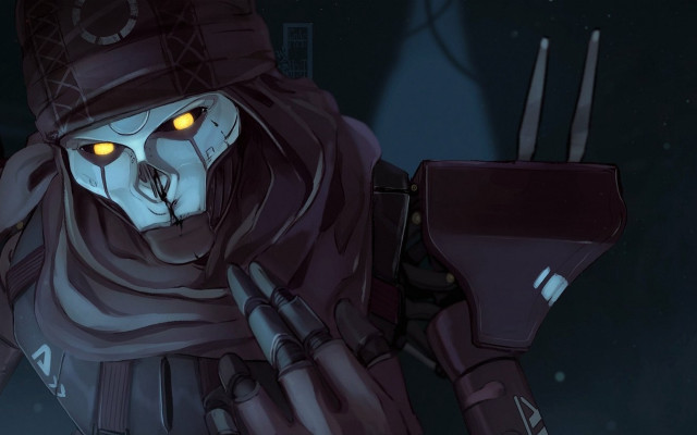 Creepy yellow eyed gun hat free wallpaper - medium preview image