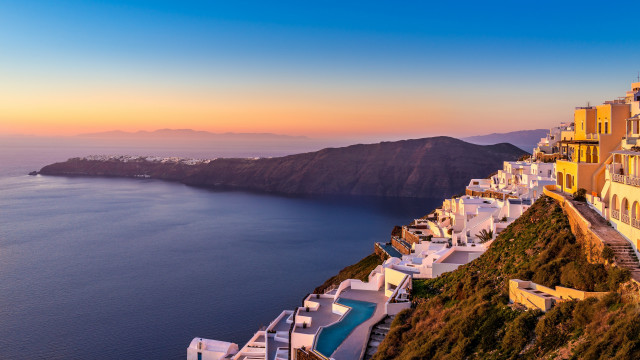Hillside pool cliff water mountain free wallpaper - medium preview image