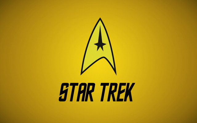 Star trek logo yellow background free wallpaper - medium preview image