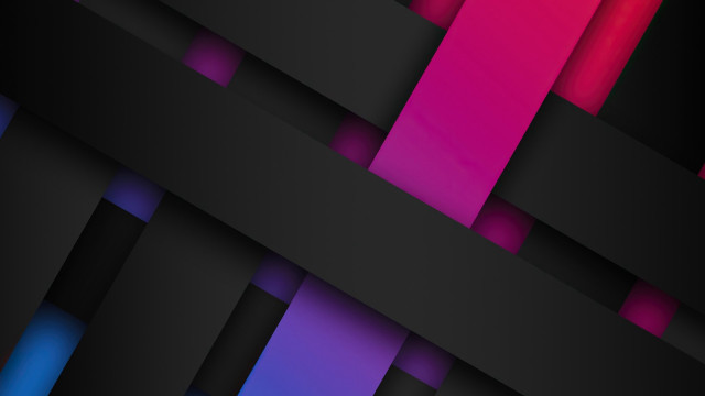 Black pink lines geometric 3d free wallpaper - medium preview image