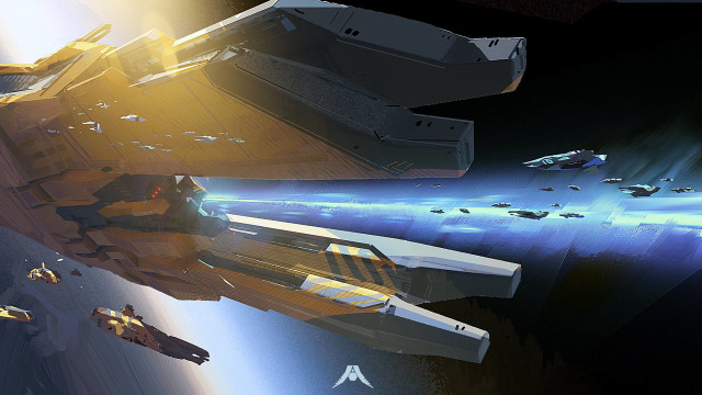 Space station spaceship star trek free wallpaper - medium preview image