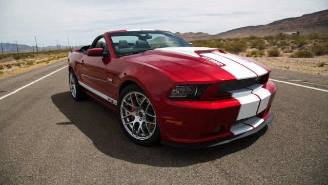 Red mustang desert road cobra #2 free wallpaper - medium preview image