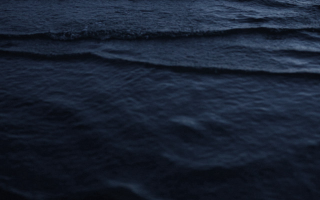 Night ocean boat wave cloud free wallpaper - medium preview image