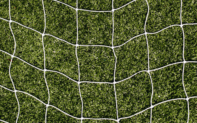 Soccer net grass ball fence free wallpaper - medium preview image