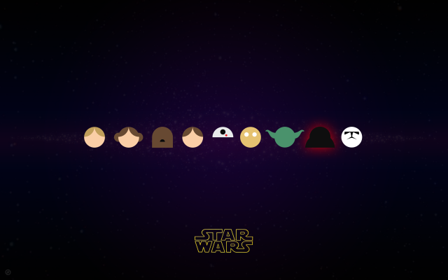 Star wars poster faces dark free wallpaper - medium preview image