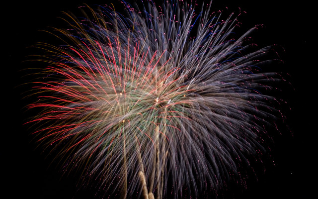 Fireworks display red white blue free wallpaper - medium preview image