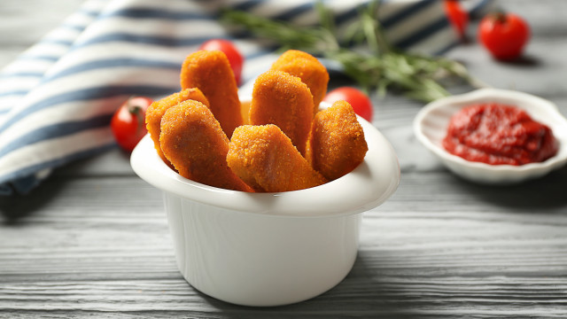 Fried food bowl ketchup tomatoes free wallpaper - medium preview image