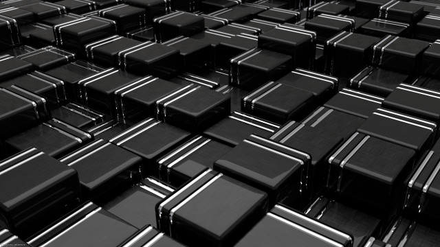 Black white identical objects room free wallpaper - medium preview image