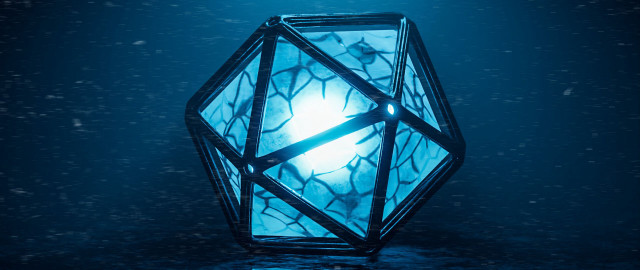 Blue light water droplets dark free wallpaper - medium preview image