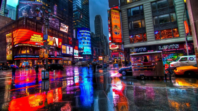 Neon cityscape tokyo architecture river free wallpaper - medium preview image