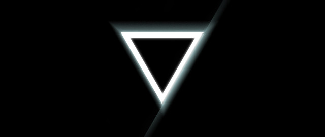 Black white triangle light bauhaus free wallpaper - medium preview image