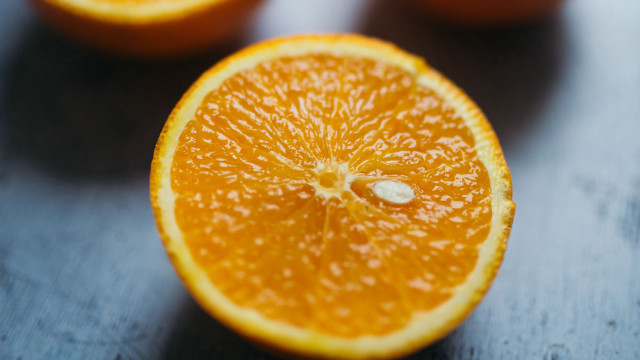 Orange half moon glass planet free wallpaper - medium preview image