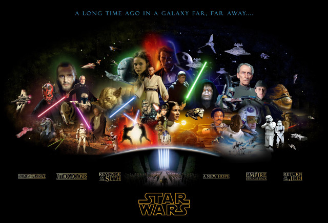 Star wars movie poster characters free wallpaper - medium preview image